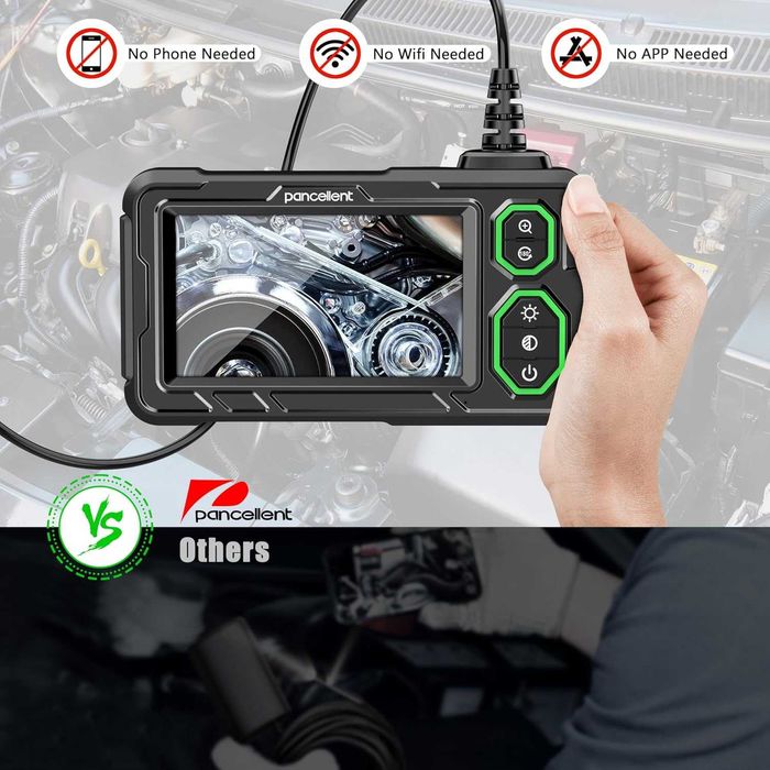 Pancellent Kamera inspekcyjna, endoskop, kanalizacyjna wodoszczelna