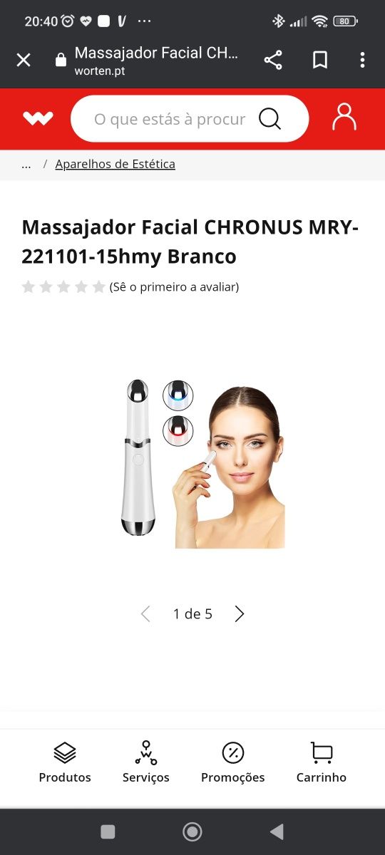 Massajador de olhos com vibração