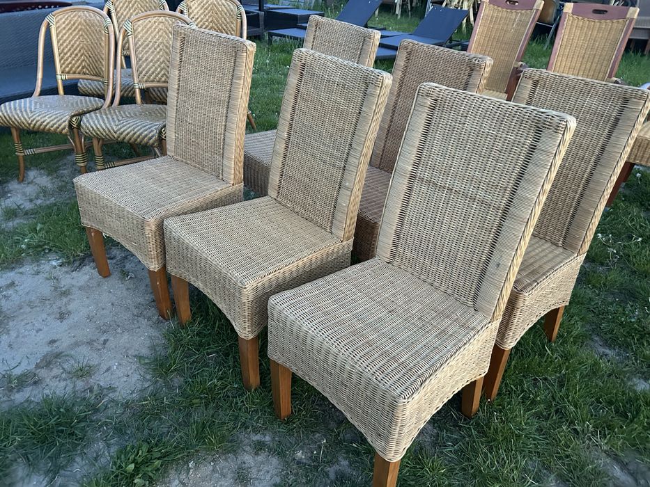 Zestaw komplet debowy z krzywymi nogami