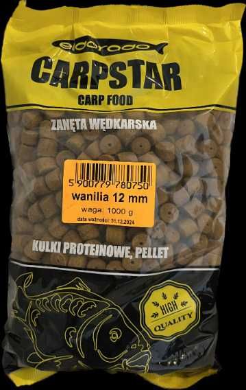 Zanęta kulki proteinowe wanilia 12mm 1kg