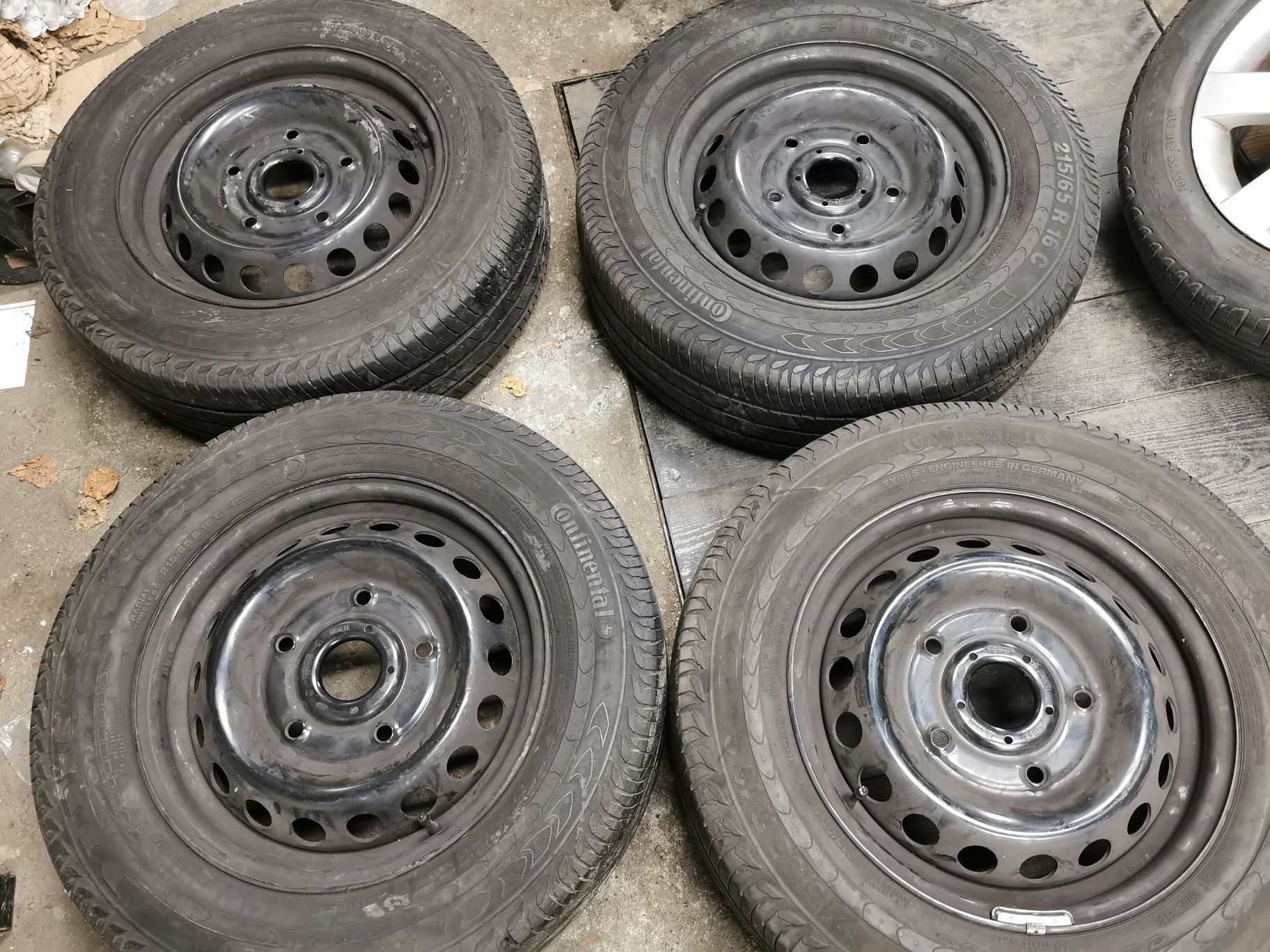 Felgi stalowe Ford transit 2018r opony continental 215/65/16C 18r 4x10