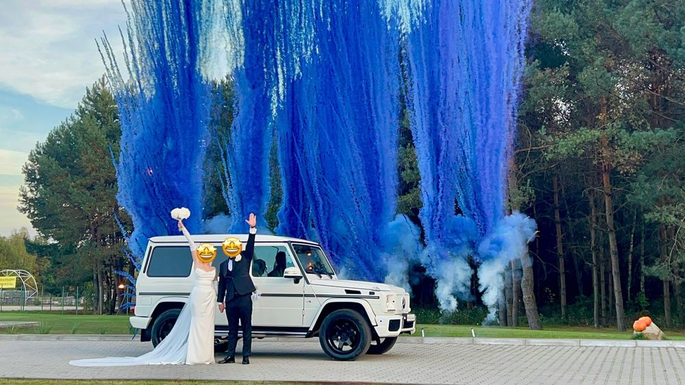 #Auto do Ślubu# Biały Mercedes G Klasa V8