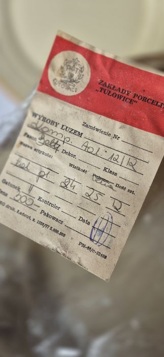 Tułowice nowy komplet obiadowy talerze Betty dla 12 osób z metką