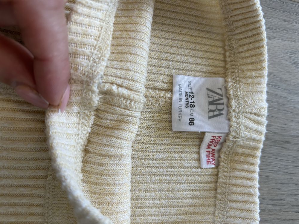Legginsy prążek Zara rozmiar 86