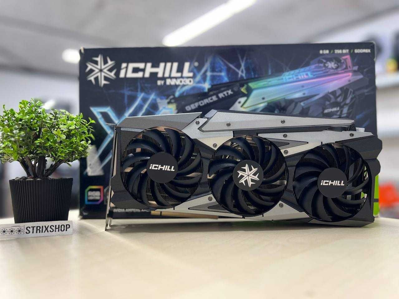 Відеокарта INNO3D GEFORCE RTX 3070 TI ICHILL X4 Б/в +Гарантія 3 місяці