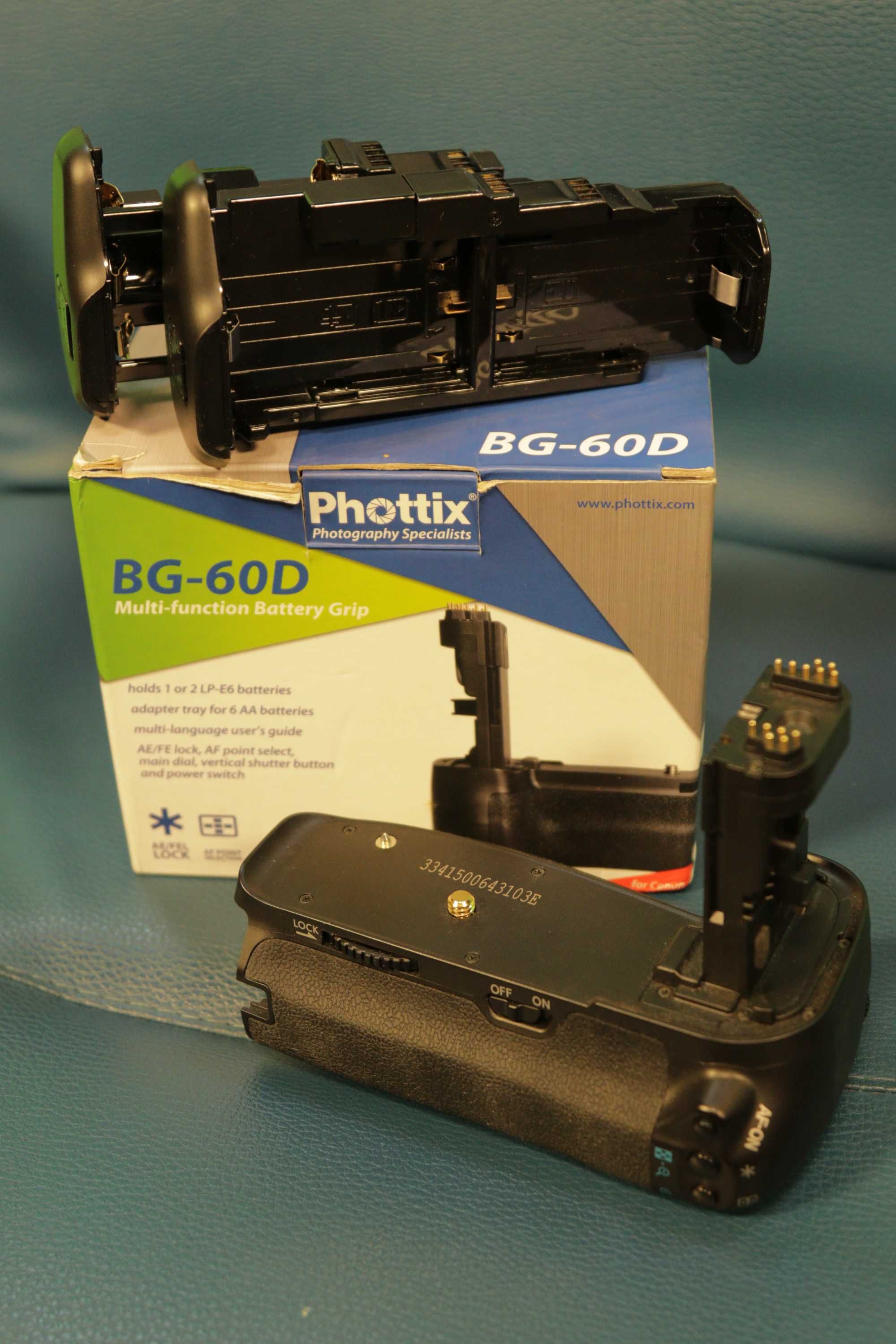 Батарейний блок Phottix BG-60D для Canon 60D