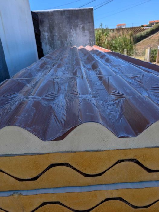 Chapa de imitação da telha (Sandwich ) perfil telha lusa