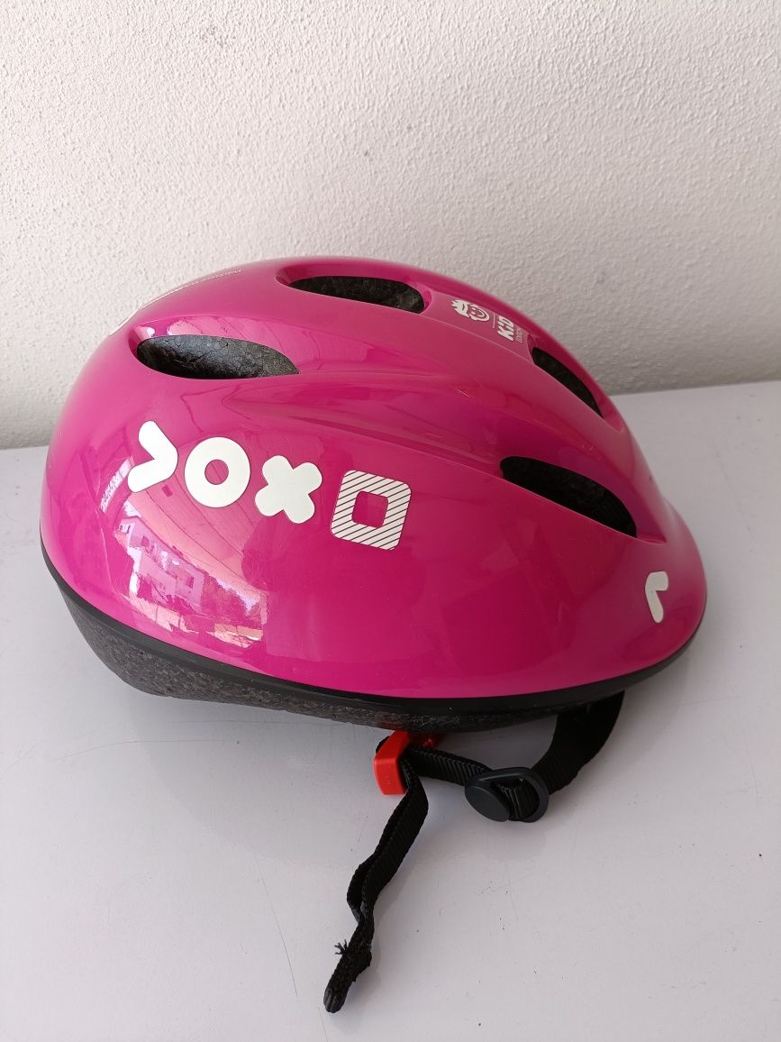 Capacete bicicleta bwin cor rosa