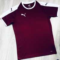 Koszulka T-shirt męska Puma bordo burgund sportowa luksusowa