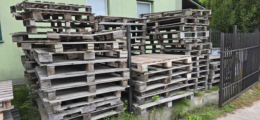 Palety drewniane, przemysłowe - używane