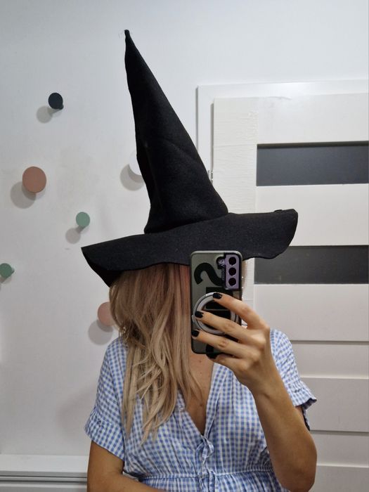 kapelusz wiedźmy/ czarownicy /czarodzieja na Halloween handmade