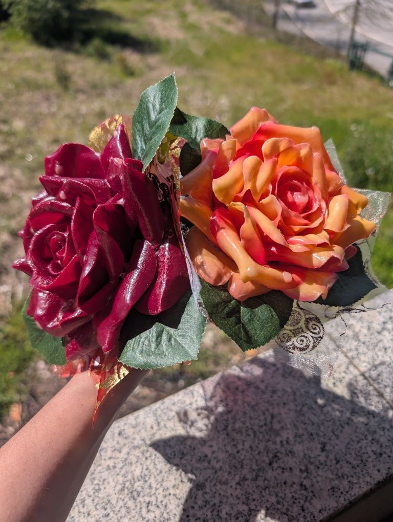 Flores de cera perfumadas