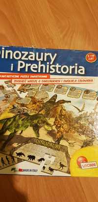 Puzzle dwustronne dinozaury i prehistoria Mały Geniusz