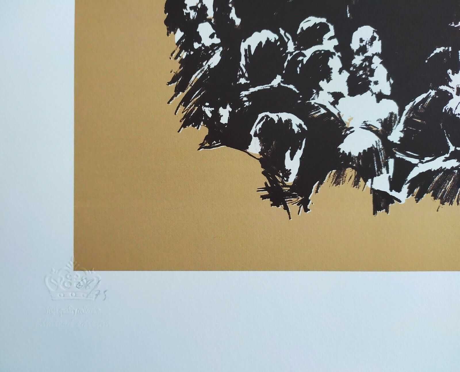 Banksy reprodukcja grafika "Morons" certyfikat