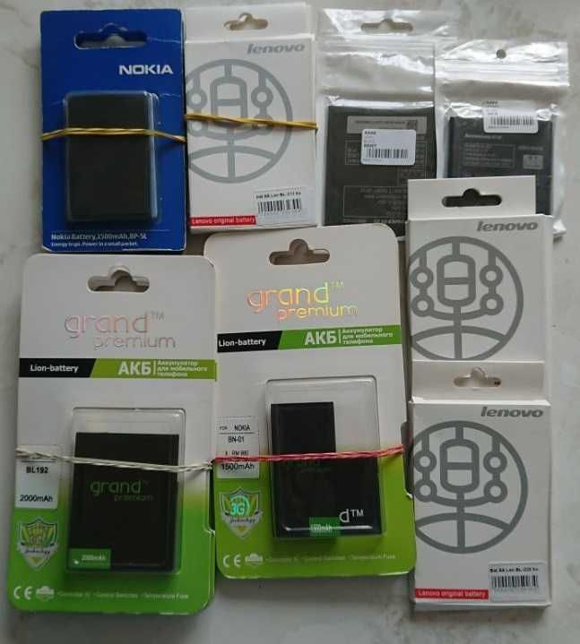 Аккумуляторы для телефонов Nomi, Fly, Lenovo, Assistant, Asus, LG