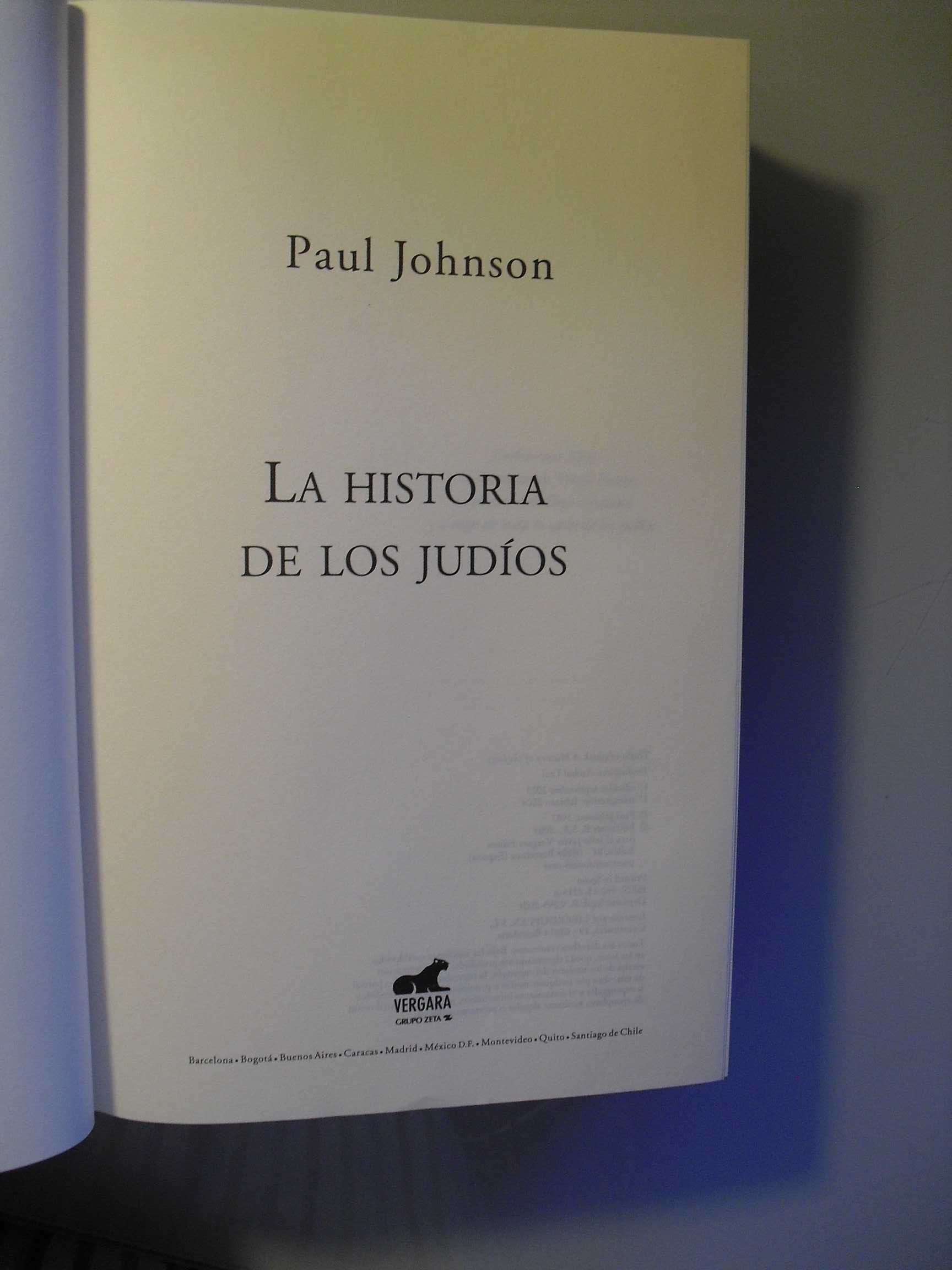 Johnson (Paul);La Historia de los Judíos