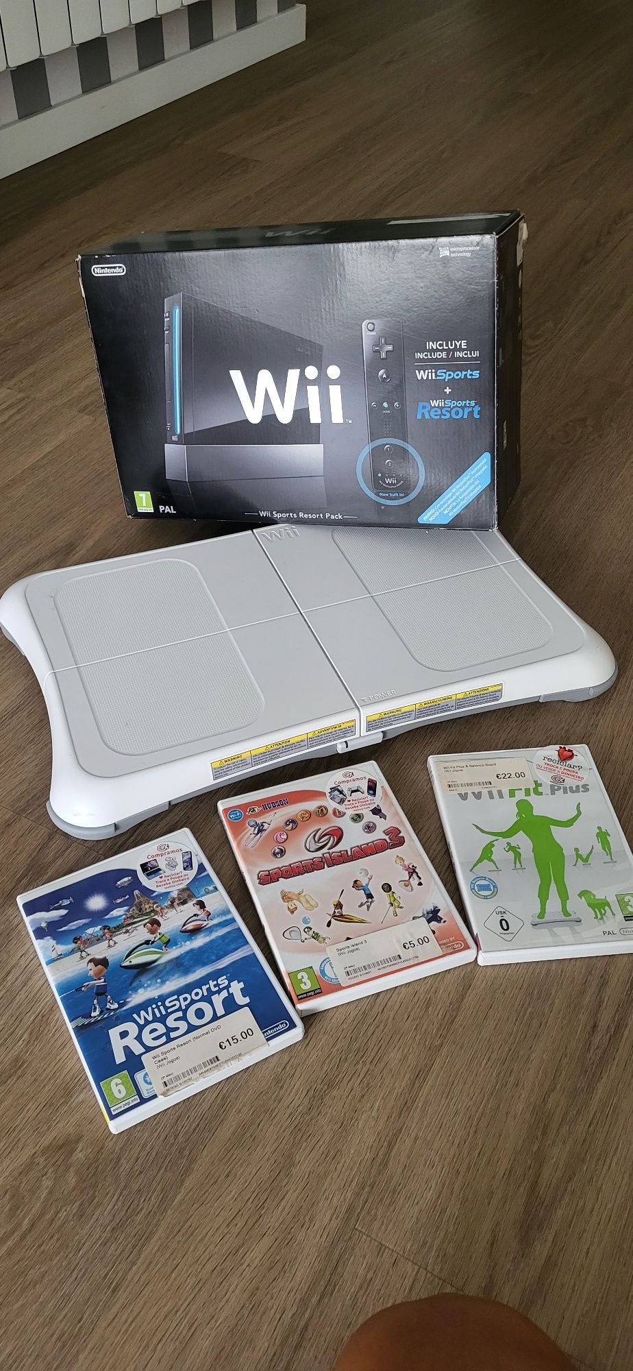Nintendo wii sports + balance + jogos