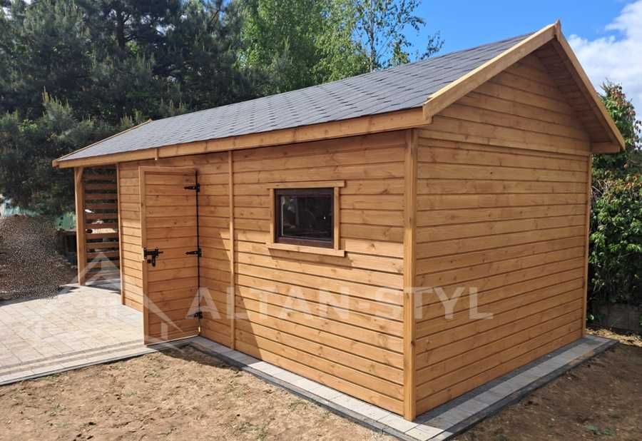 Domek narzędziowy ERNEST z tarasem 7x3(domek 5x3+2x3 taras) PRODUCENT