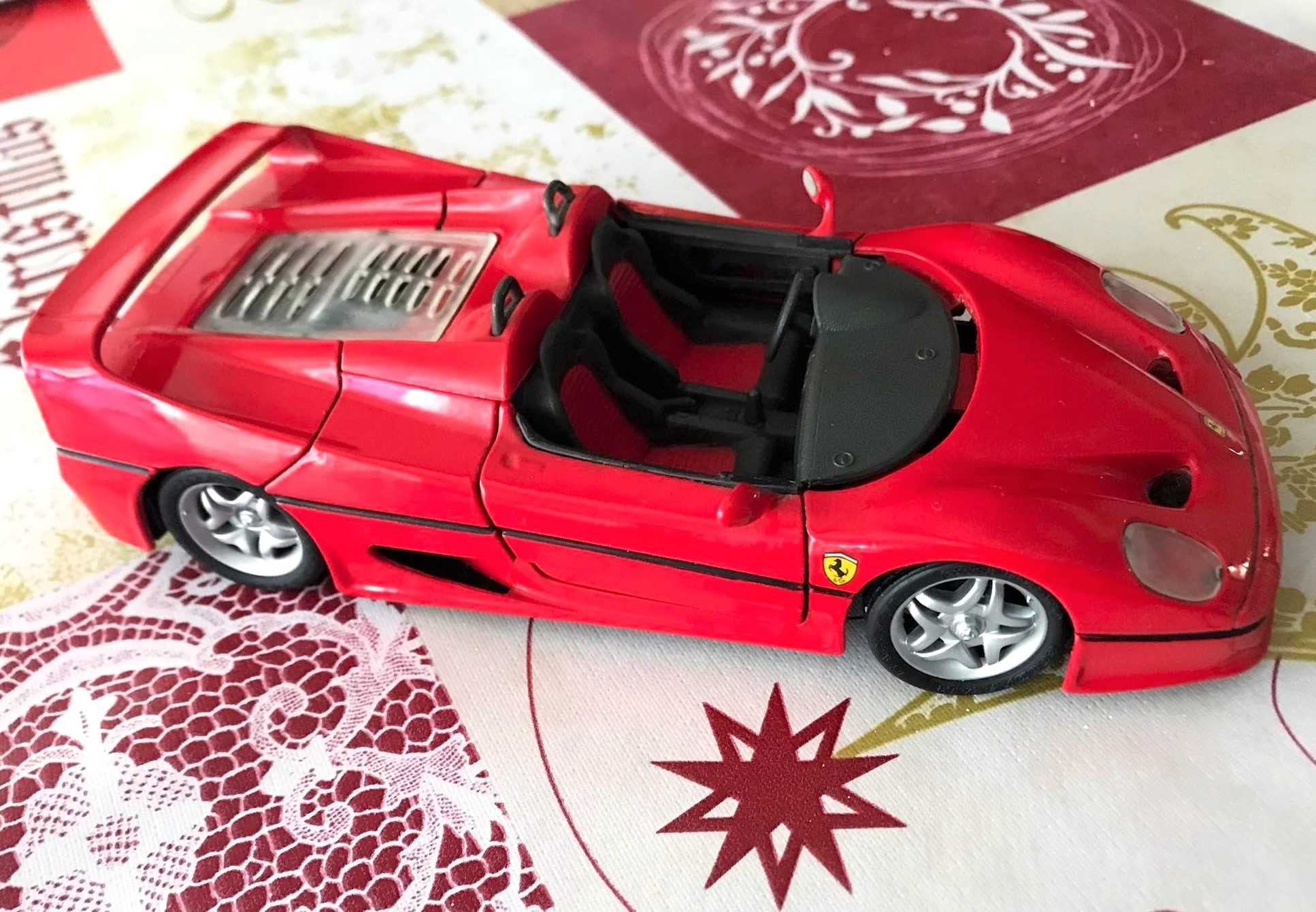 carro Ferrari F50 escala 1/24 Maisto vintage F 355 Shell metal coleçao