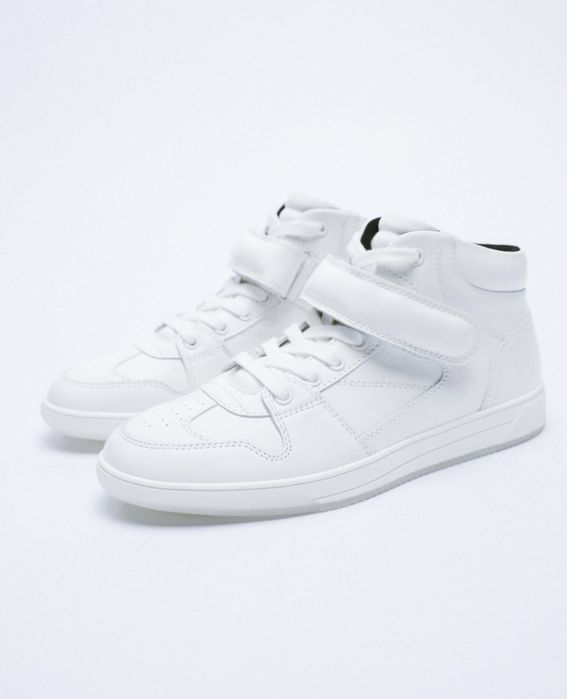 Кроссовки  Zara 41р 27,5см. Шкіряни кеди кросівки