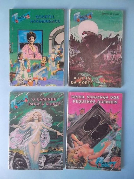 Banda desenhada erótica / terror "VULTOS NAS TREVAS" (anos 80)