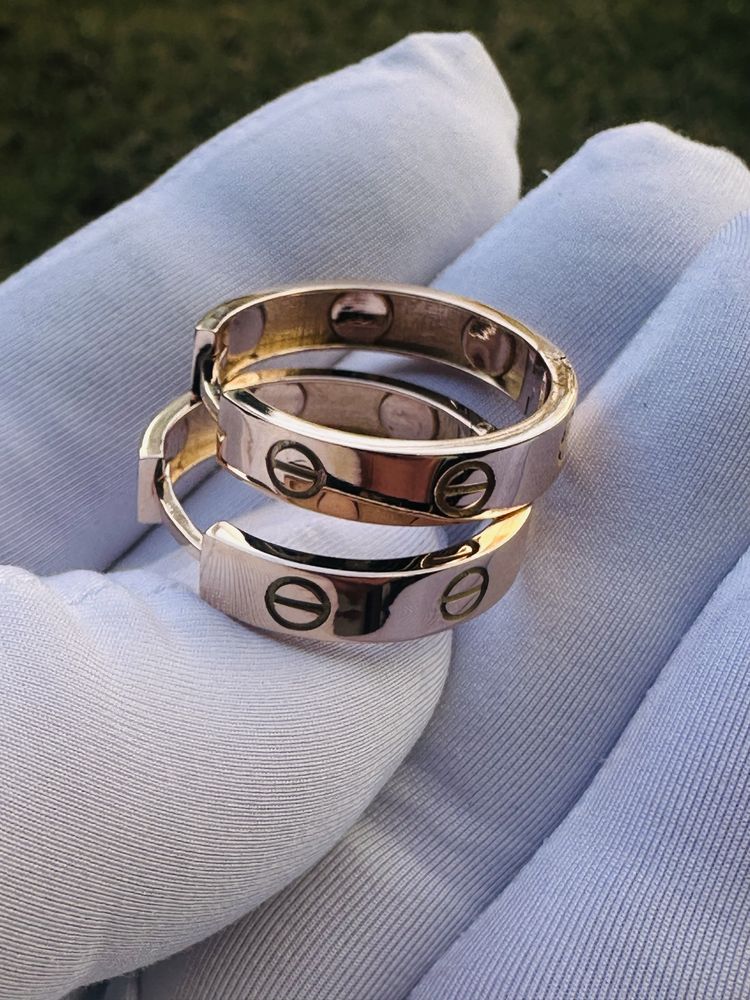 Серьги cartier 585