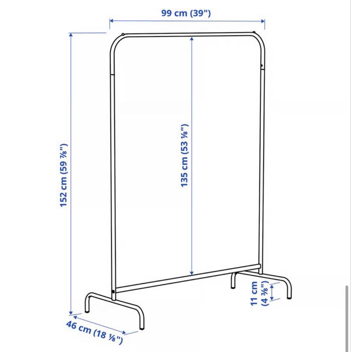 Chariot cabide MULIG Ikea