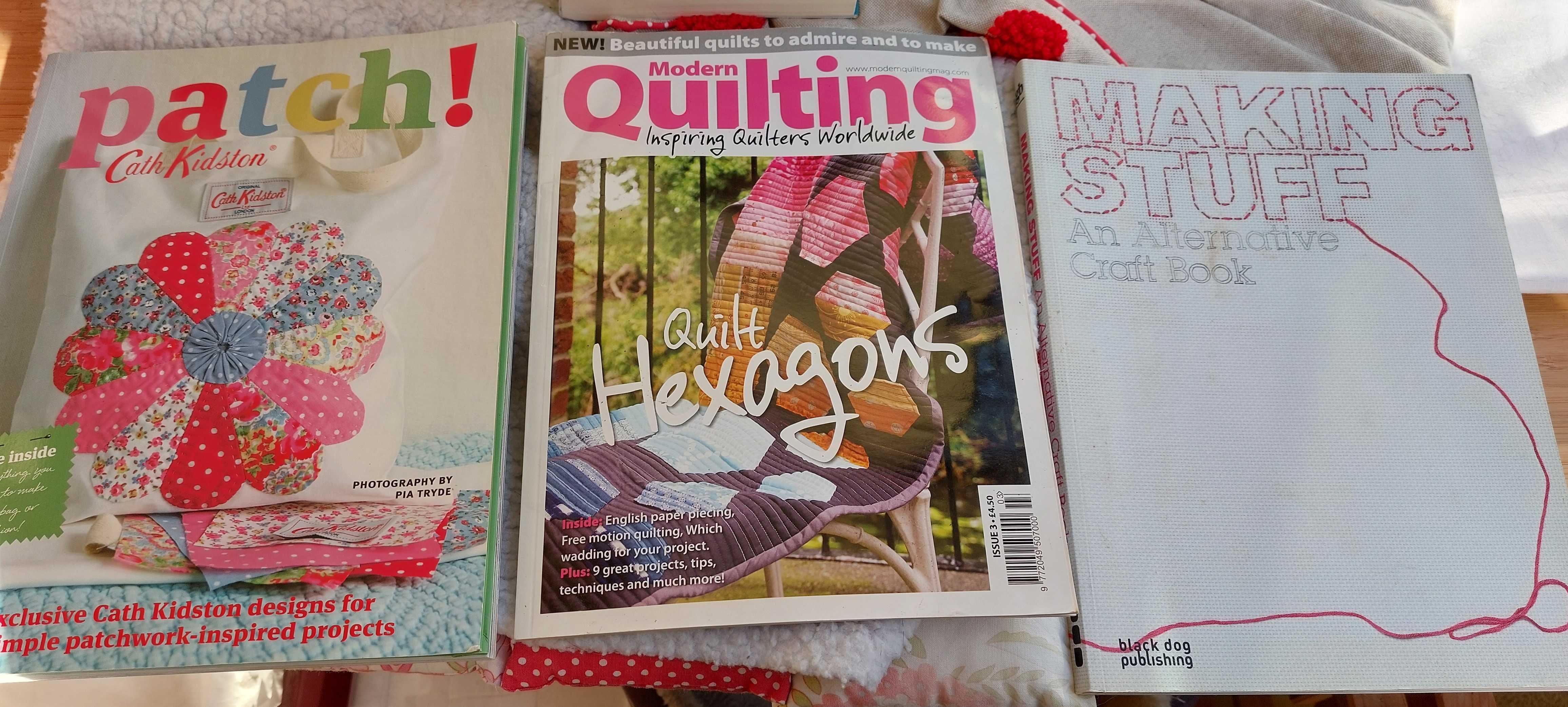 Livros e revista de Patchwork, Costura e Crafts (vários)