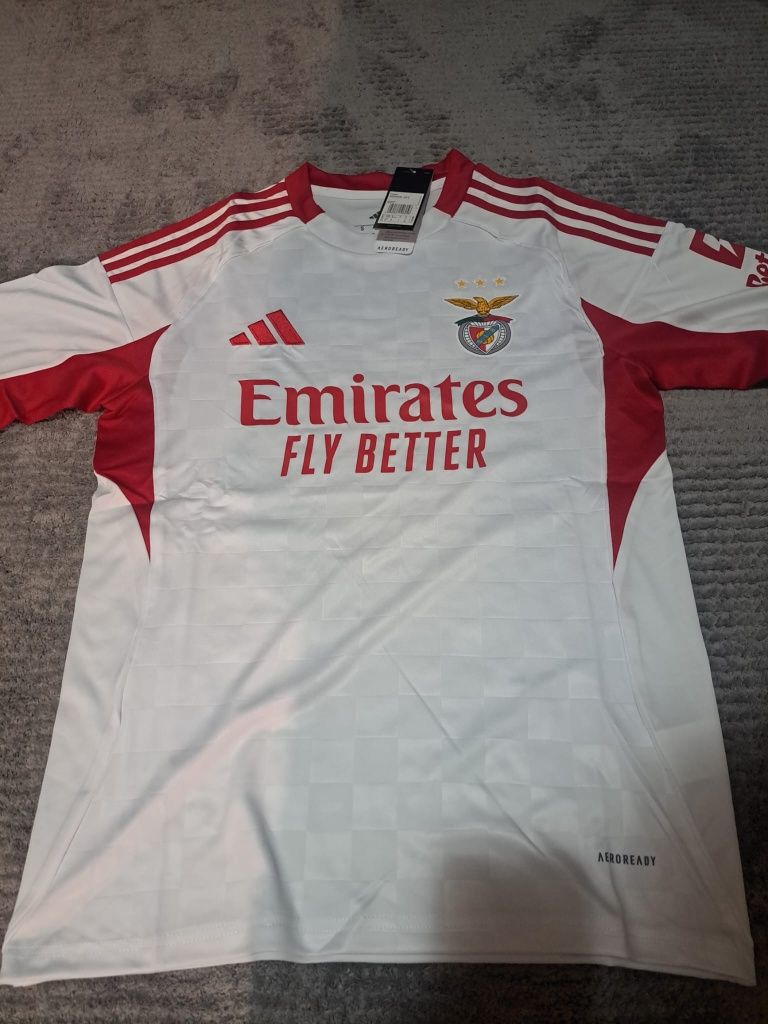 Camisola futebol branca s .L.b