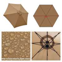 Тент для зонта 2_2 метра, купол для зонта водонепроницаемый