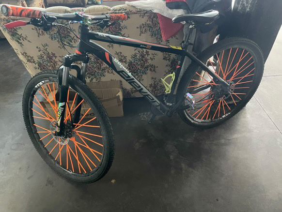 Bicicleta btt preparada