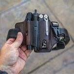 Кожаный чехол кобура на ремень TORROS для фонарика мультитула