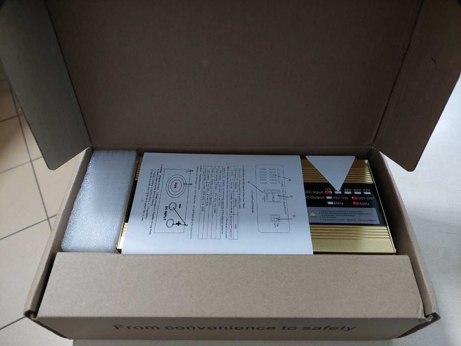 Інвертор Houli 24-220V 1600W чиста синусоїда перетворювач напруги