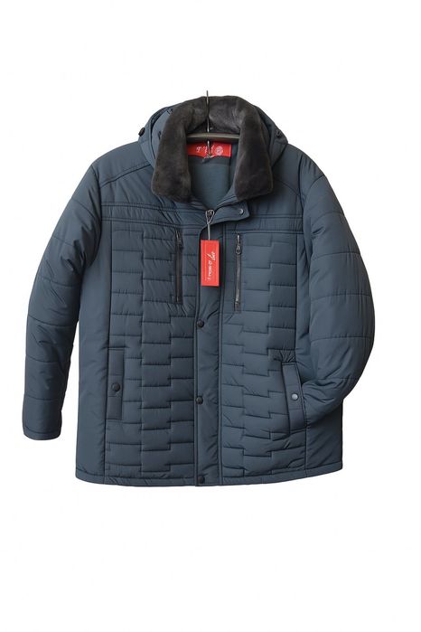 Мужские зимние куртки больших размеров прямого фасона