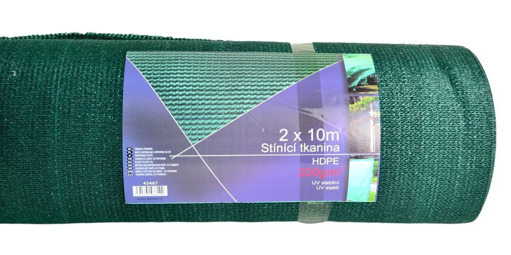 Osłona na Płot Ogrodzenie Zielona 2x10m Siatka Cieniująca 220g tkana