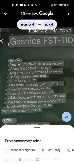 Pompa zanurzeniowa
