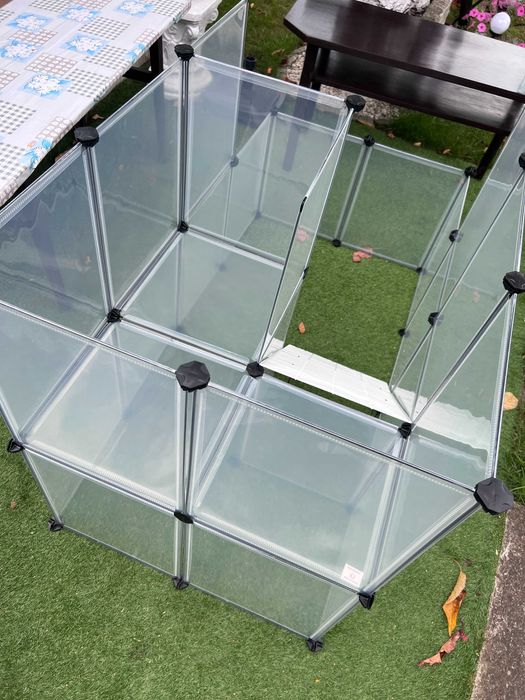 Duża klatka kojec wybieg dla świnki królika zwierząt panelowa NOWA