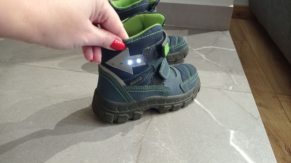 Kozaki buty buciki zimowe śniegowce Richter świecące