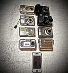 Лот цифрових фотоапаратів на запчастини Olympus,Nikon,Kodak,Sony