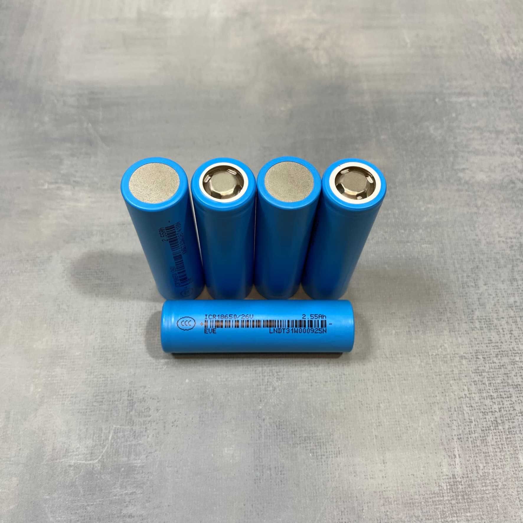 Новий Акумулятор 18650 EVE ICR18650 26V 2600 mAh 3.7В, 7.65А, Li-Ion