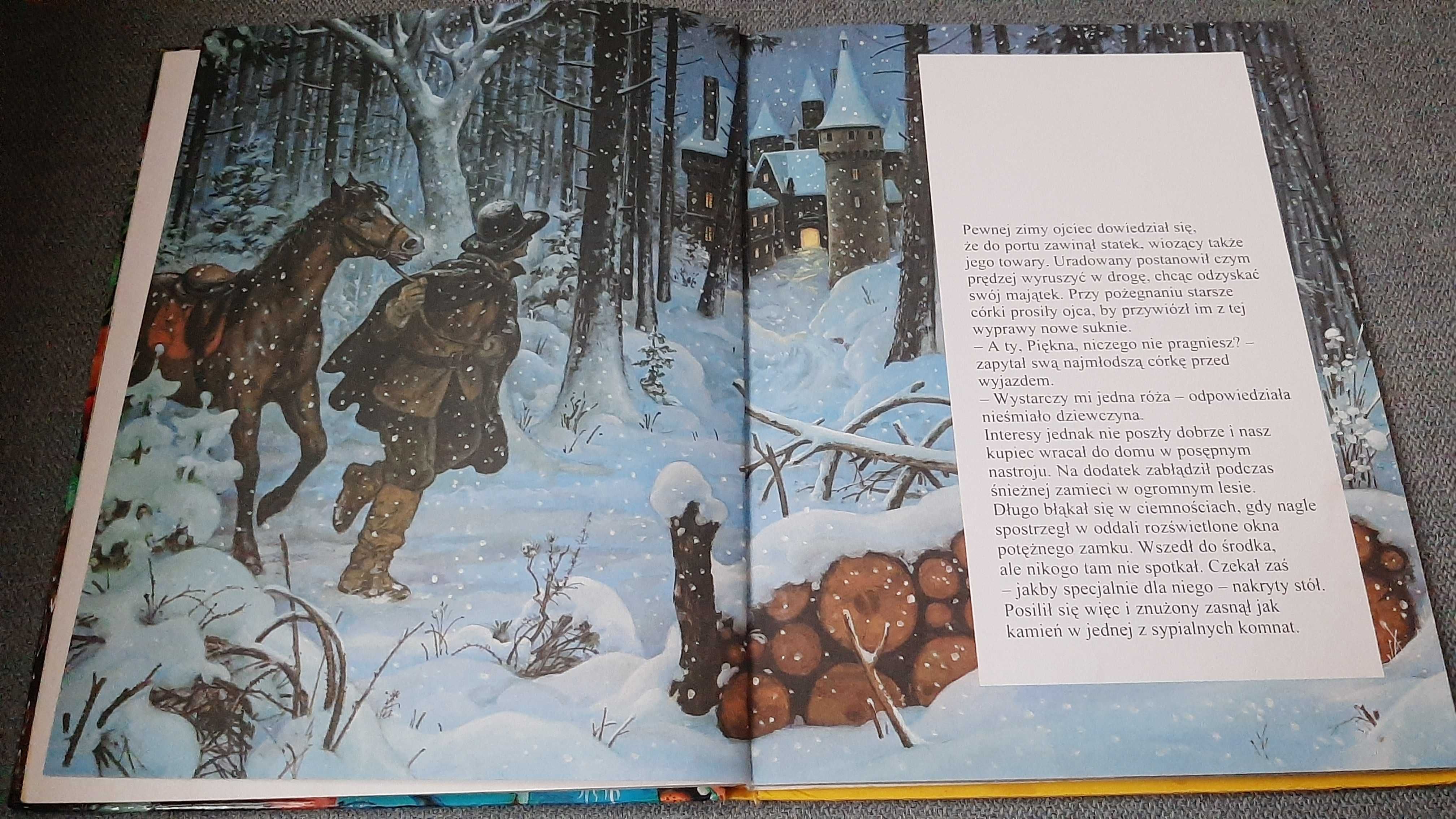Baśnie piękne ilustracje Pierre Couronne Piękna i bestia Mała syrenka