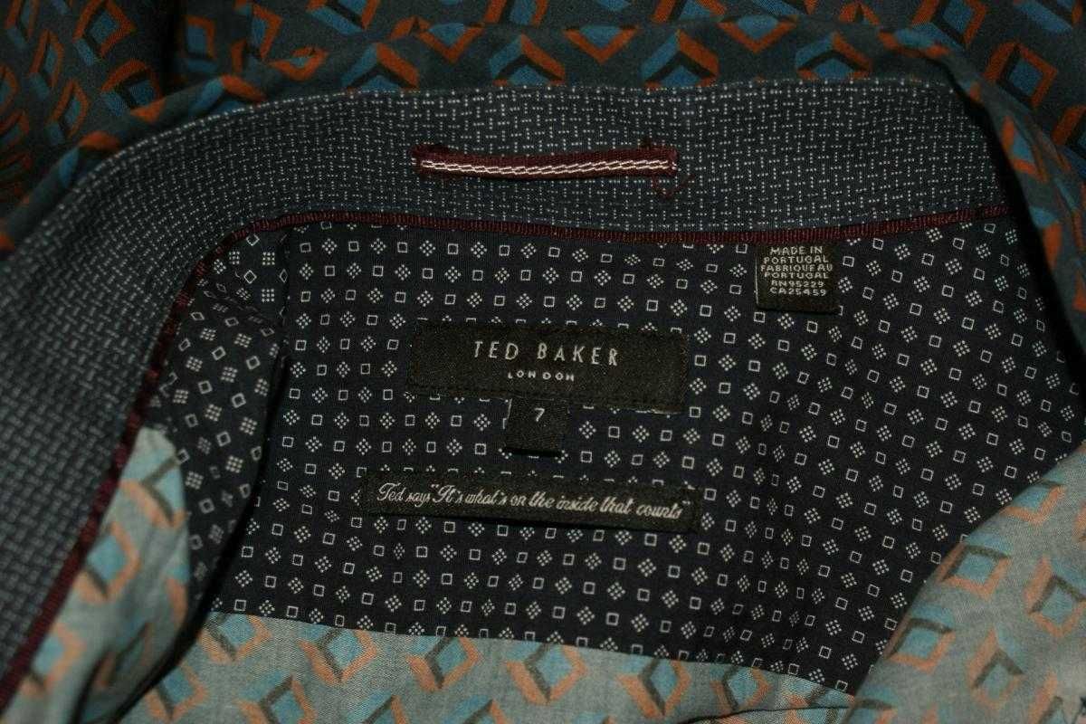 Ted Baker koszula męska we wzór op art premium slim XL