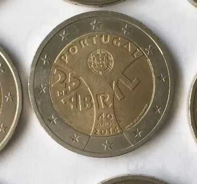 Moedas comemorativas 2 euros