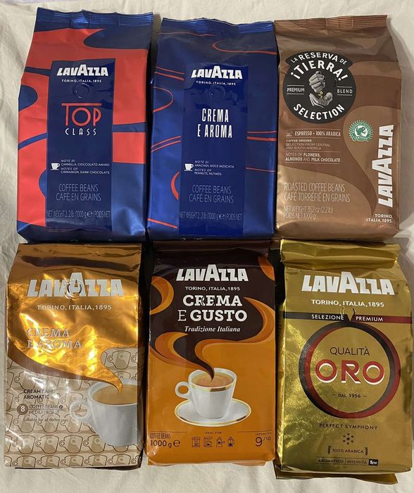 Кава Лавацца/Lavazza Кофе зерно/молотый