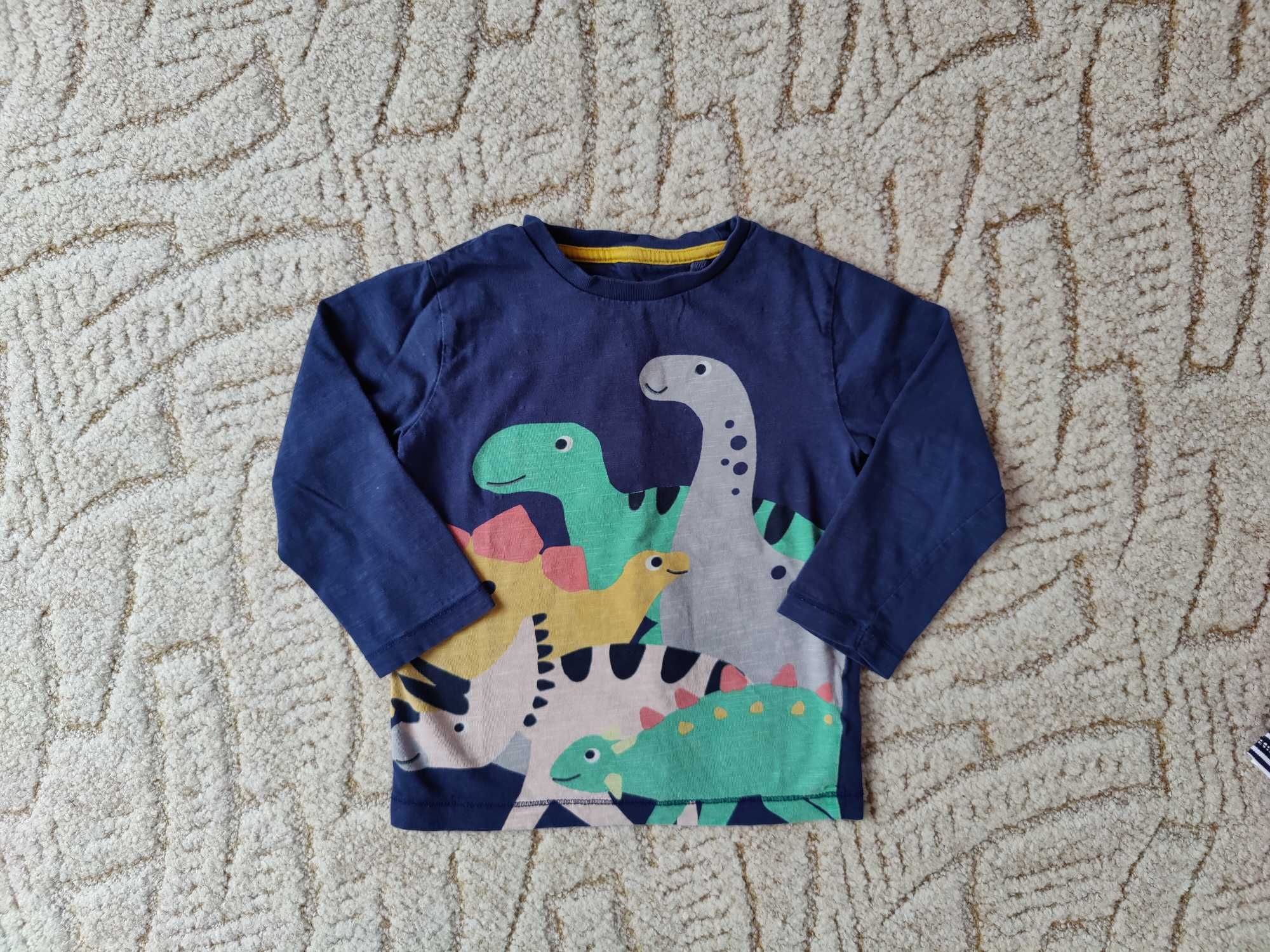 Bawełniana koszulka / bluzka z dinozaurami marki Next