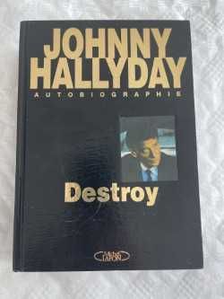 Livro Johnny Hallyday Destroy 2000 - Autobiografia