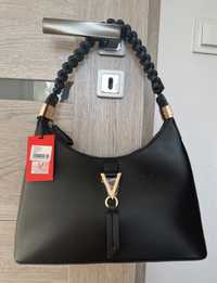 Czarna torebka Mario Valentino z wadą