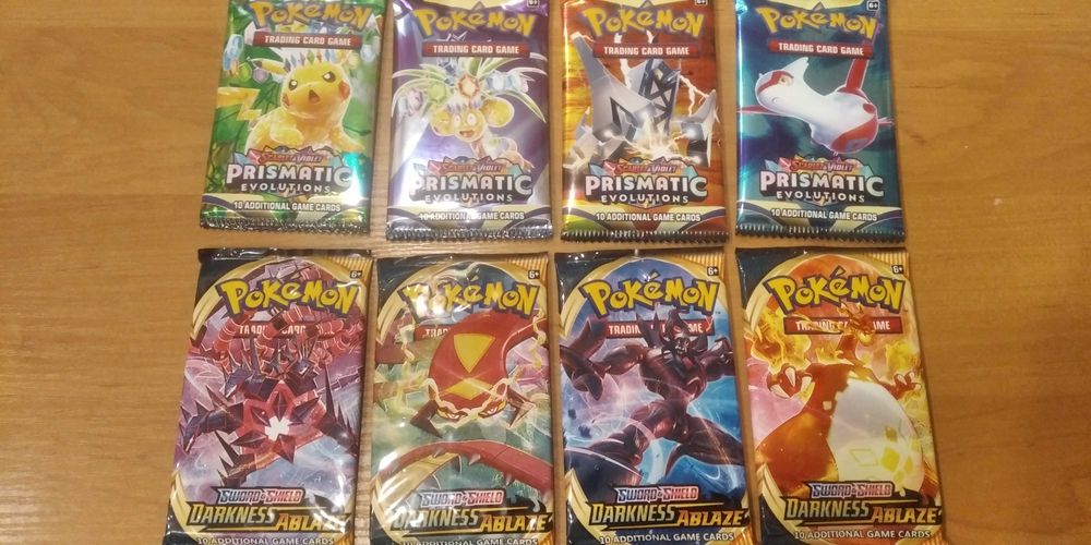 7 різних серій Бустерів карточки Pokemon, 67 карт без повторів