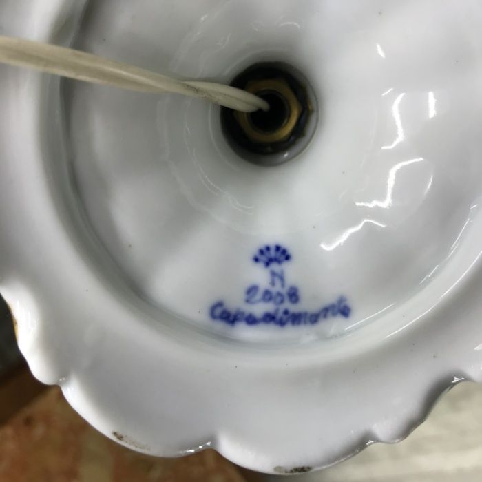 Настільні лампи Capodimonte. Антикваріат. Італія