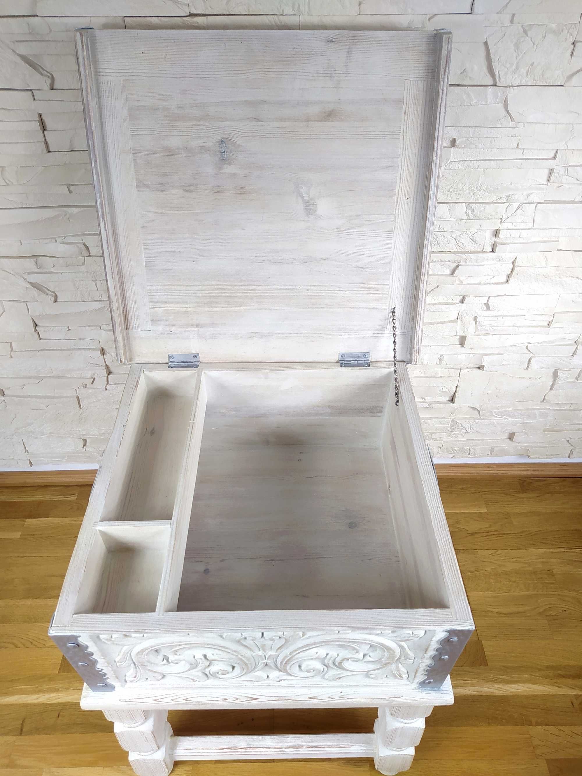Drewniana toaletka z lustrem (komoda garderoba lustro szafka) zamiana